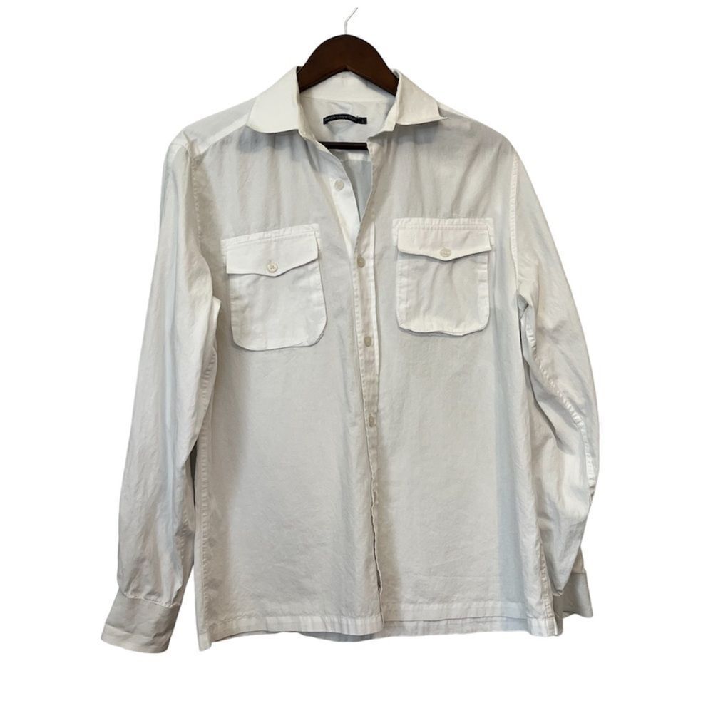 French Connection White Button Down Shirt